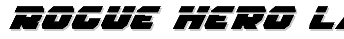 Rogue Hero LasEx Italic font